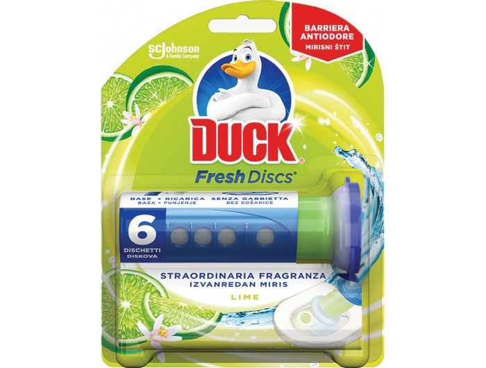 Duck Osvježivač WC školjke Fresh Discs Lime 36 mL