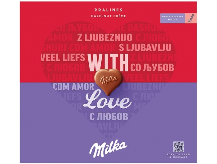 Milka praliny z orzechami laskowymi 110 g