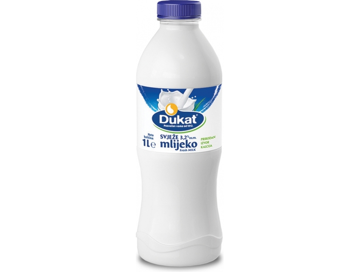 Dukat fresh milk 3.2% m.m. 1 L
