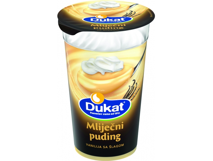 Dukat Dolce vanilla pudding with whipped cream 170g