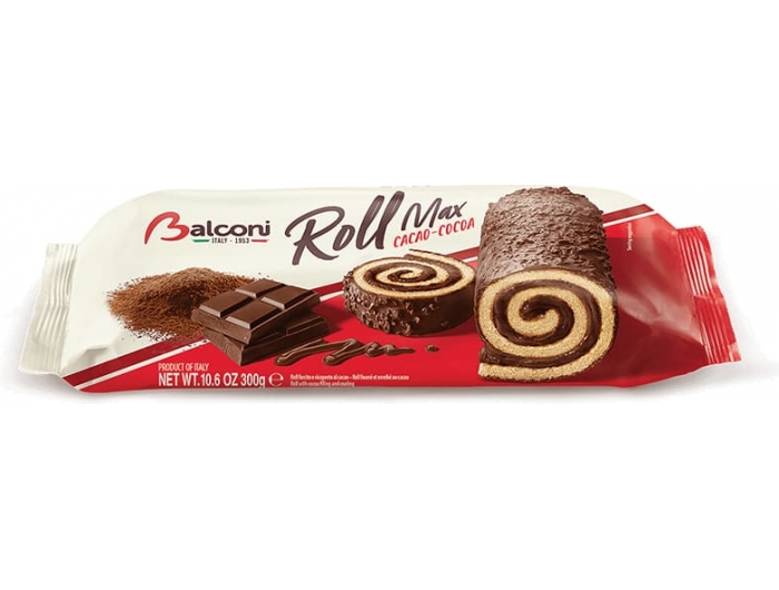 Balconi Roll Max Bułka z nadzieniem kakaowym 300 g