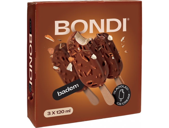 Bondi Ice cream on a stick Almond 3x120 mL (1 pack)