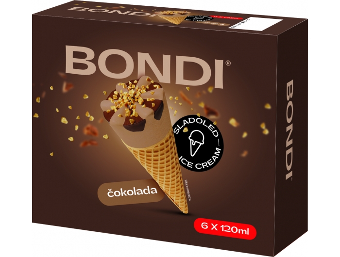 Bondi Cono gelato al cioccolato 6x120 ml