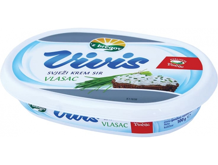 Vindija 'z Bregov Vivis frischer Frischkäse Schnittlauch 100 g