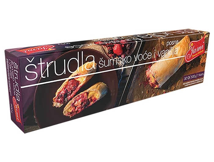 Pit strudel with berries and vanilla 500 g