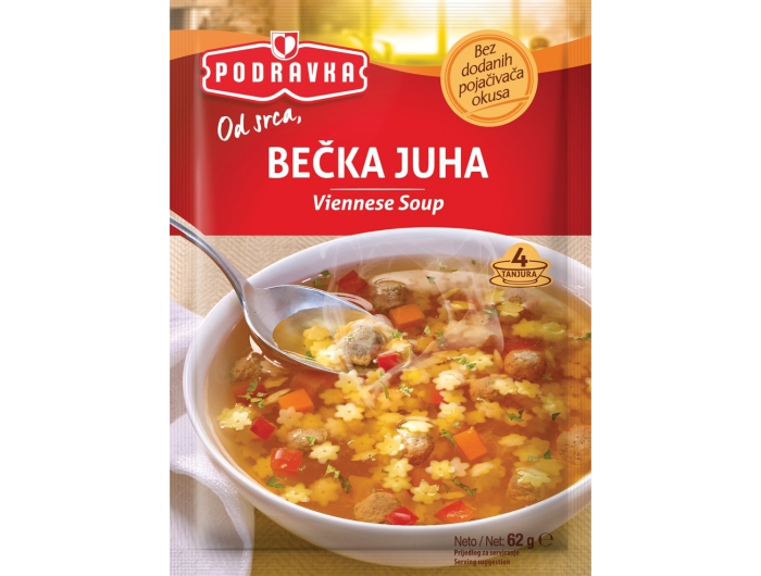 Podravka Viennese soup, 62 g