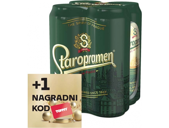 Staropramen Jasne piwo 4x0,5L