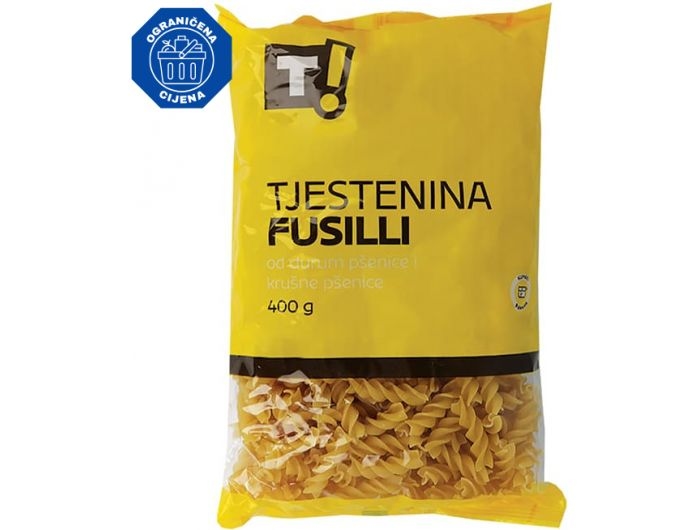 T! Těstoviny fusilli 400 g