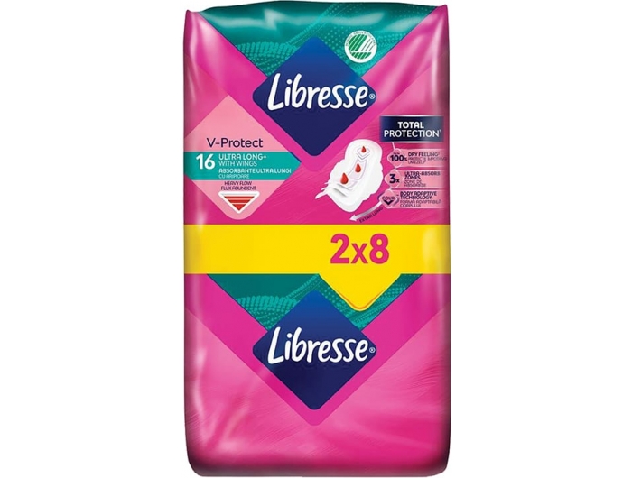 Libresse Freschezza & Protezione Assorbenti con ali Ultra Long+ 16 pz