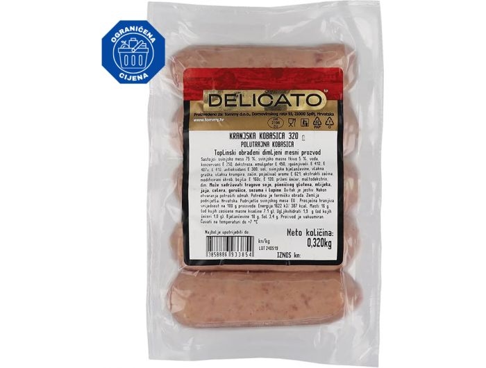 Kiełbasa Delicato Kranjska 320 g