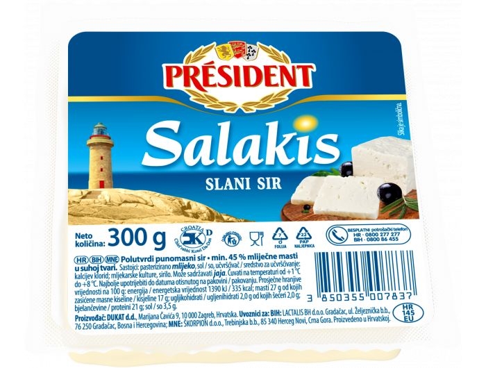 Präsident Salakis gesalzener Käse, 300 g