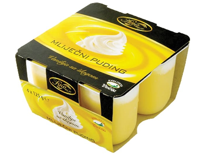 Vindija milk pudding vanilla with whipped cream 1 pack 4x125 g