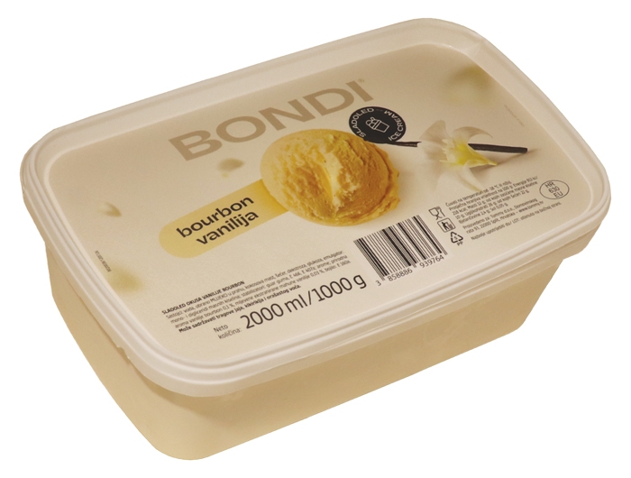 Bondi lody bourbon wanilia 2 l