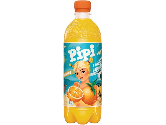 Pipi kohlensäurehaltiges Orangengetränk 0,5 L