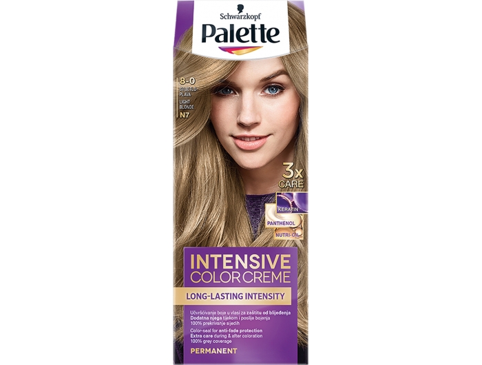 Palette Intensive Color Creme Barva na vlasy 8-0 Světle modrá 1 ks
