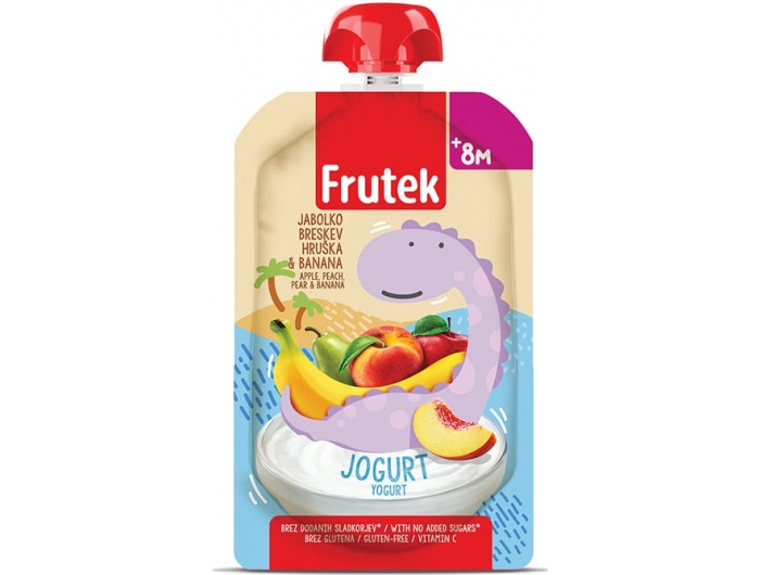 Frutek Ovocná kaše s jogurtem 8+ měsíců 100g