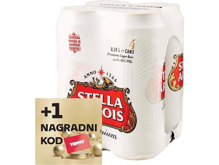 Stella Artois Svijetlo pivo 4x0,5 L