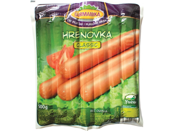 Vindija Gurmanika Hot dogi z kurczaka i indyka 500 g