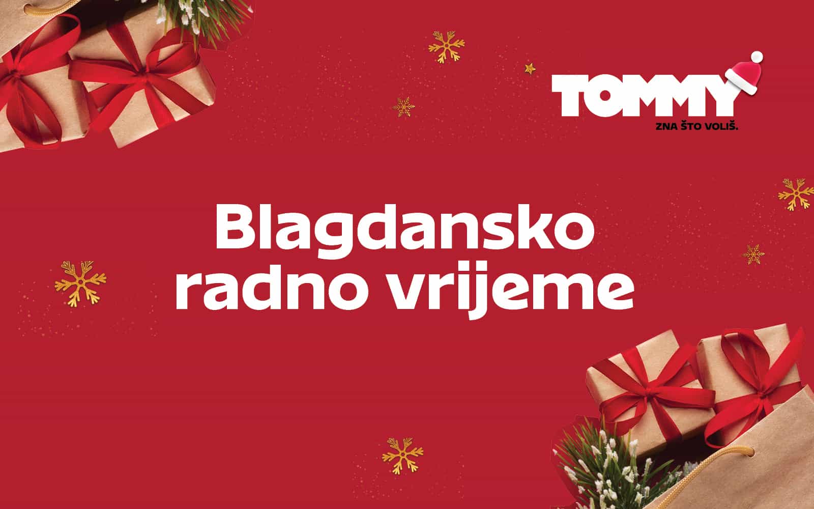 Tommy banner - Blagdansko radno vrijeme Tommy prodavaonica