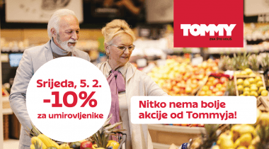 U srijedu, 5. 2. - 10% popusta za umirovljenike