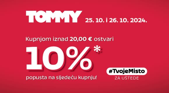 Tommy je i ovaj vikend #TvojeMisto za super uštede