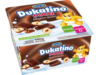 Dukat Dukatino MAXI Milchdessert Schokolade - Haselnuss 4x120 g