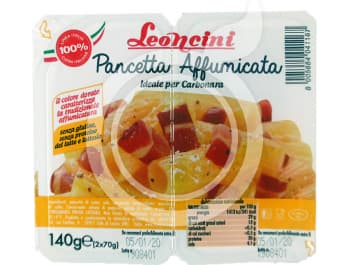 Leoncini pancetta wędzona w kostkach 140 g