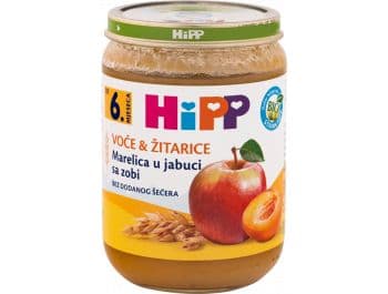 Baby food, 190 g, pear / apple / pir, Hipp