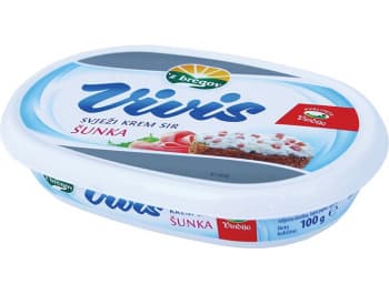 Vindija 'z bregov Vivis fresh cream cheese ham 100 g