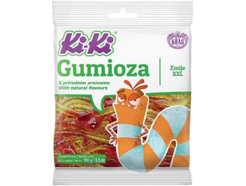 Kraš Ki Ki Gummibonbons Gumioza Schlangen XXL 100 g