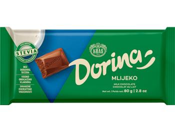 Kraš Dorina milk chocolate without sugar 80 g