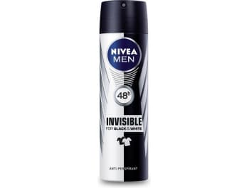 Nivea Black&White Invisible deodorant ve spreji, 150 ml