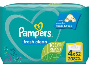 Wet wipes Pampers fresh care, 4x52 pcs