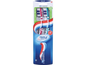 Aquafresh Spazzolino Tripla Protezione Medio 2 pz