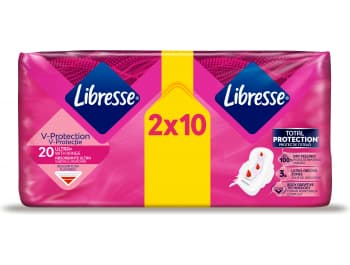 Libresse Freshness & Protection Hygienické vložky s křidélky Ultra 20 ks