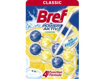 Bref osvěžovač WC mísy Power Aktiv lemon 2x50g