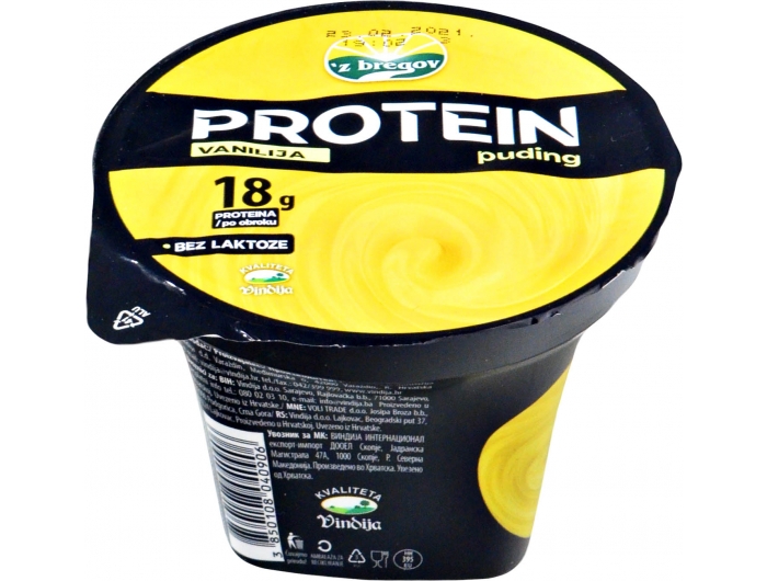 Vindija 'z bregov Protein puding vanilija 180 g